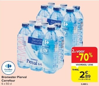 Carrefour Bronwater pierval aanbieding