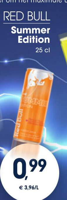 Prik en Tik RED BULL Summer Edition 25 cl aanbieding