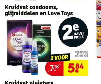 Kruidvat Condooms, glijmiddelen en Love Toys aanbieding