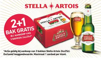 Prik en Tik STELLA ARTOIS 3 BAKKEN 24x25cl* aanbieding