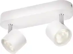 Bol.com Philips star opbouwspot - 2-lichts - wit aanbieding