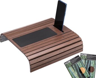 Bol.com Kos design flexibel dienblad armleuning – armleuning bescherming – dienblad bank – bamboe – beschermende coating – anti slip aanbieding