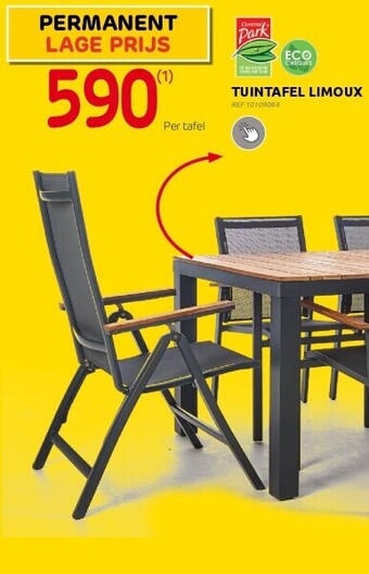 Brico Tuintafel limoux aanbieding