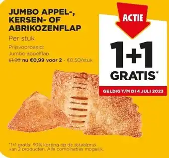 Jumbo Jumbo appel-, kersen- of abrikozenflap aanbieding