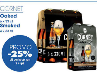 Prik en Tik CORNET Oaked 6 x 33cl Smoked 4 x 33cl aanbieding