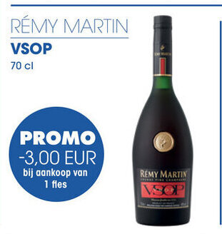 Prik en Tik REMY MARTIN VSOP 70cl aanbieding