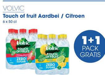 Prik en Tik VOLVIC Touch of fruit Aardbei / Citroen 6 x 50 cl aanbieding