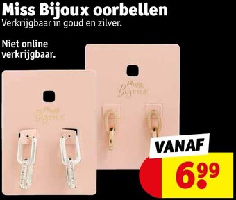 Miss Bijoux oorbellen