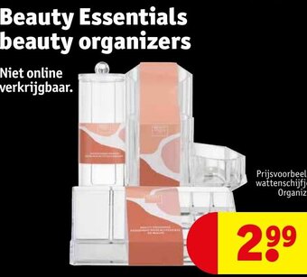 Kruidvat Beauty Essentials beauty organizers aanbieding