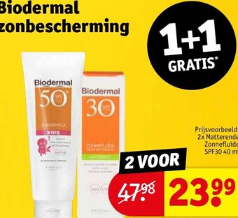 Kruidvat Biodermal zonbescherming aanbieding