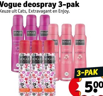 Kruidvat Vogue deospray aanbieding