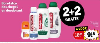 Kruidvat Borotalco douchegel en deodorant aanbieding