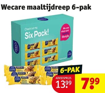 Kruidvat Wecare maaltijdreep 6-pak aanbieding