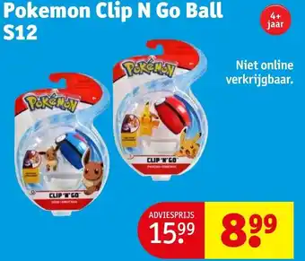 Kruidvat Pokemon Clip N Go Ball aanbieding