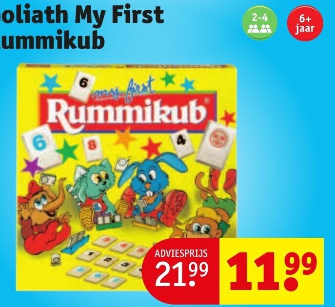 Goliath My First Rummikub Rummikub promotie bij Kruidvat