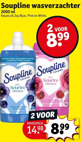 Kruidvat Soupline wasverzachter aanbieding