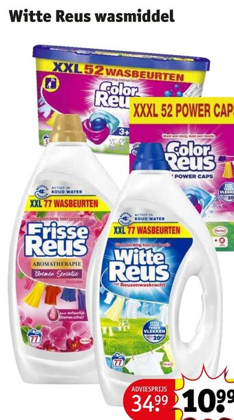 Kruidvat Witte Reus wasmiddel aanbieding
