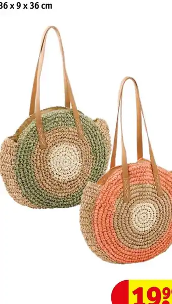 Kruidvat Kruidvat rotan tas 36x 9 x 36cm aanbieding