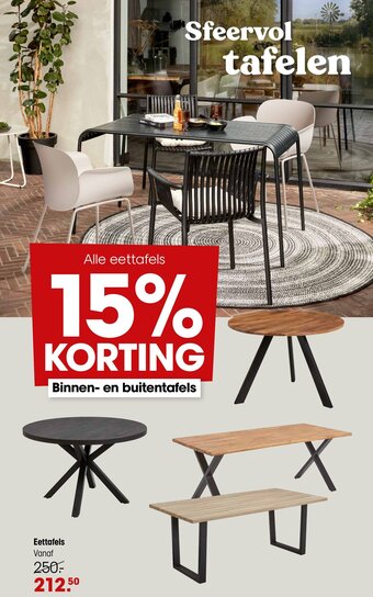 Kwantum Eettafels aanbieding