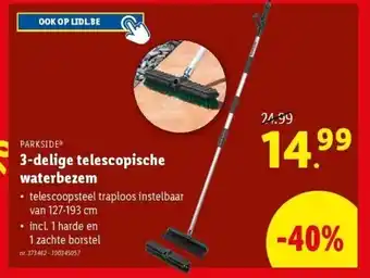 Lidl 3-delige telescopische waterbezem aanbieding