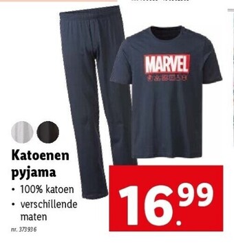 Lidl Katoenen pyjama aanbieding