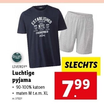 Lidl Luchtige pyjama aanbieding