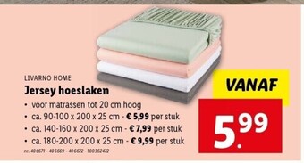 Lidl Jersey hoeslaken aanbieding