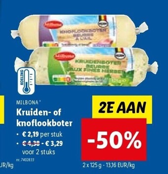 Lidl Kruiden- of knoflookboter aanbieding