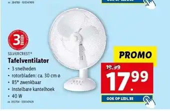 Lidl Tafelventilator aanbieding
