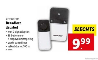 Lidl Draadloze deurbel aanbieding