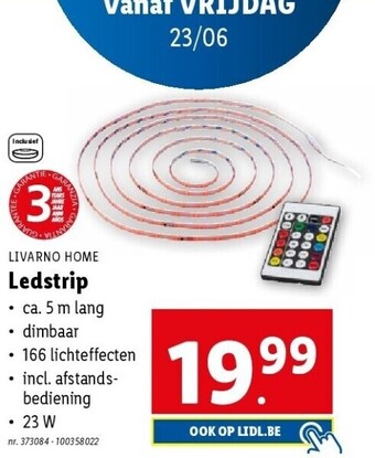 Lidl Ledstrip aanbieding