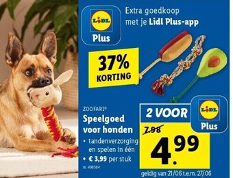 Lidl Speelgoed voor honden aanbieding