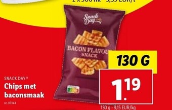 Lidl Chips met baconsmaak aanbieding
