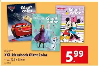 Lidl Xxl-kleurboek giant color aanbieding