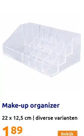 Action Make-up organizer 22 x 12,5 cm aanbieding