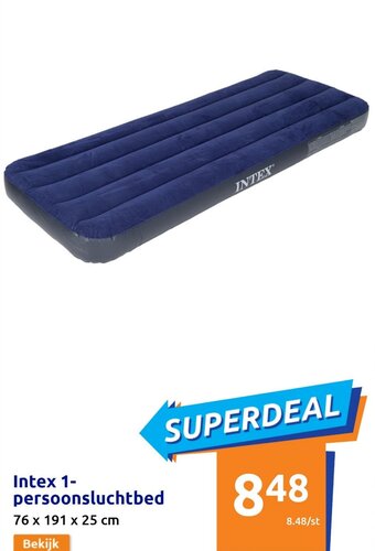 Intex 1-persoonsluchtbed 76 x 191 x 25cm