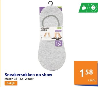 Action Sneakersokken no show aanbieding