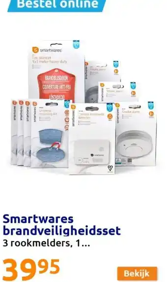 Action Smartwares brandveiligheidsset 3 rookmelders, 1... aanbieding