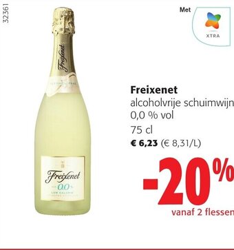 Colruyt Freixenet alcoholvrije schuimwijn 0,0 % vol 75 cl aanbieding