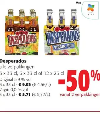 Colruyt Desperados Virgin 3 x 33cl aanbieding