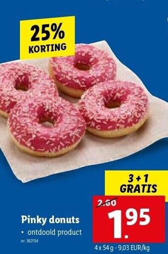 Lidl Pinky donuts aanbieding