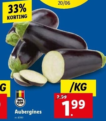 Lidl Aubergines aanbieding