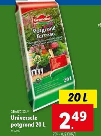 Lidl Universele potgrond 20 l aanbieding