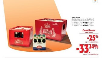 Colruyt Stella artois 5,2 % vol 24 x 25 cl aanbieding