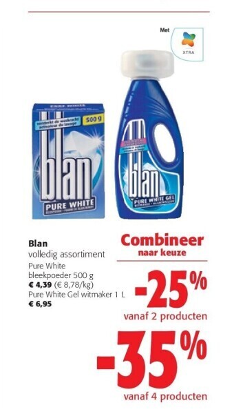 Colruyt Blan pure white gel witmaker 1 l aanbieding