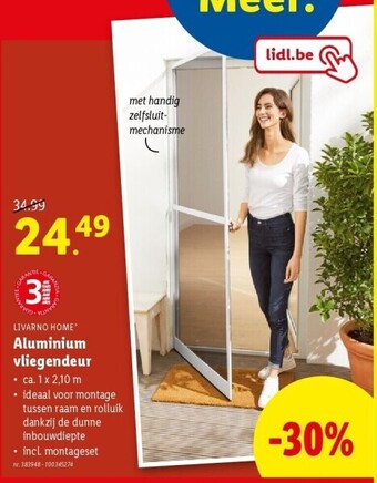 Lidl Aluminium vliegendeur aanbieding