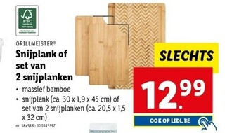 Lidl Snijplank of set van 2 snijplanken aanbieding