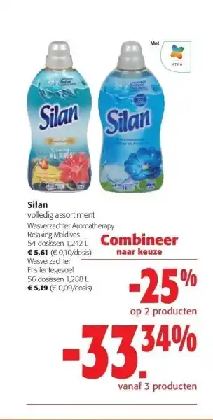Colruyt Silan wasverzachter fris lentegevoel 56 dosissen 1,288 l aanbieding