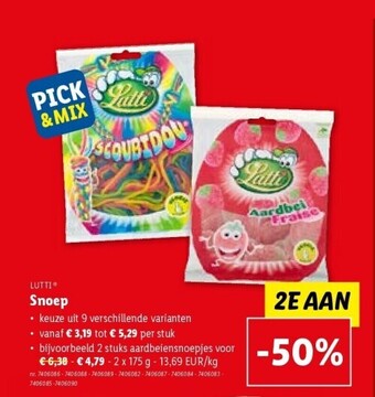 Lidl Snoep aanbieding
