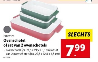Lidl Ovenschotel of set van 2 ovenschotels aanbieding